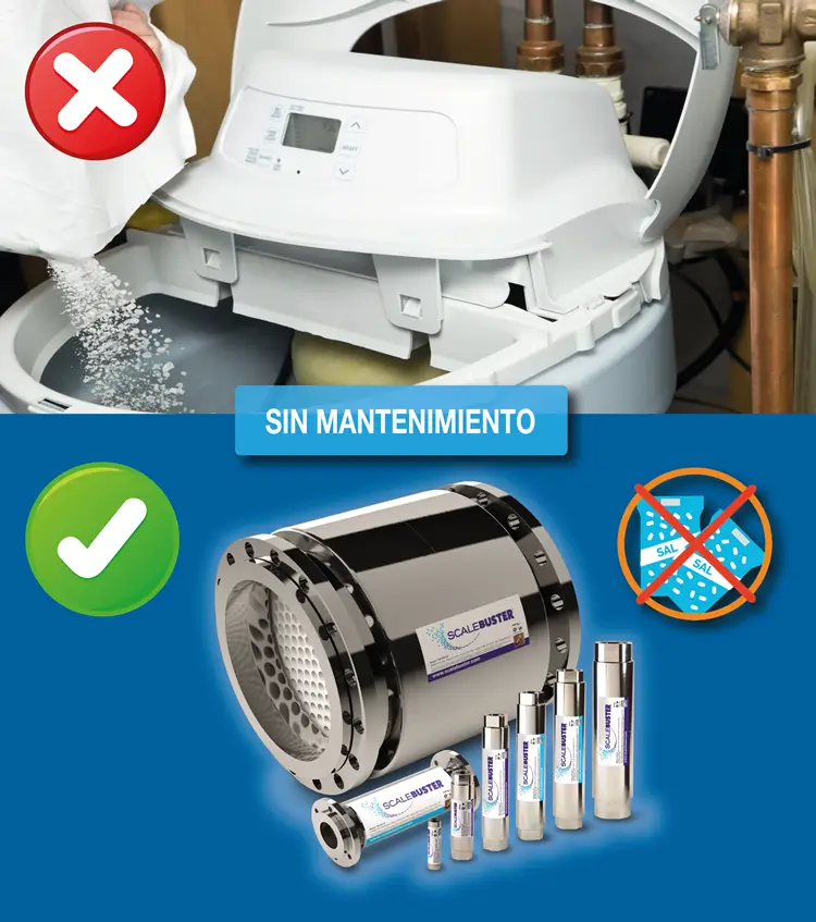descalcificador sin mantenimiento