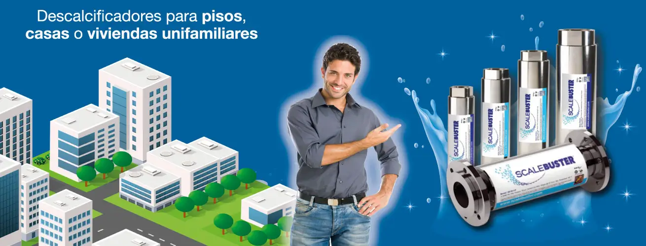 Descalcificador para casa, piso, vivienda unifamiliar