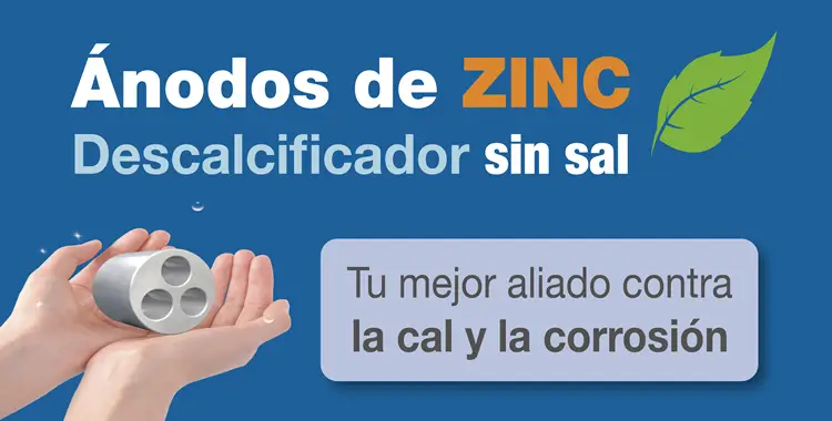Ánodo sacrificio zinc cal y corrosión