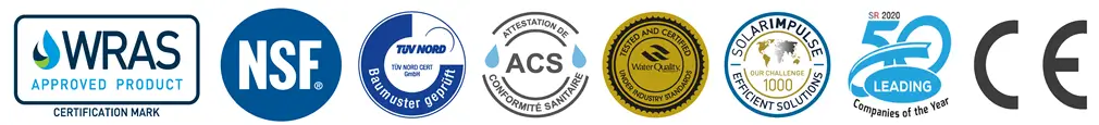 Certificaciones descalcificador ScaleBuster