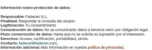 protección datos contacto